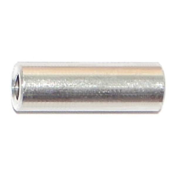 Midwest Fastener Round Spacer, #8 Screw Size, Aluminum, 3/4 in Overall Lg, 12 PK 76527 - main